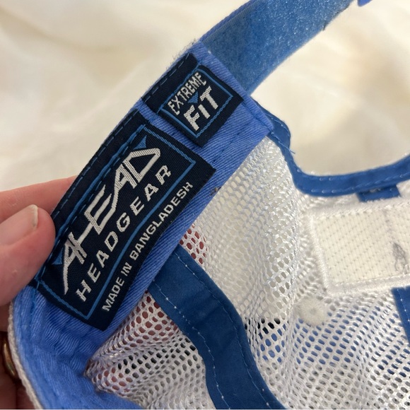 Headgear Extreme Fit UNL unisex hat Blue and white Trucker style - Picture 8 of 8